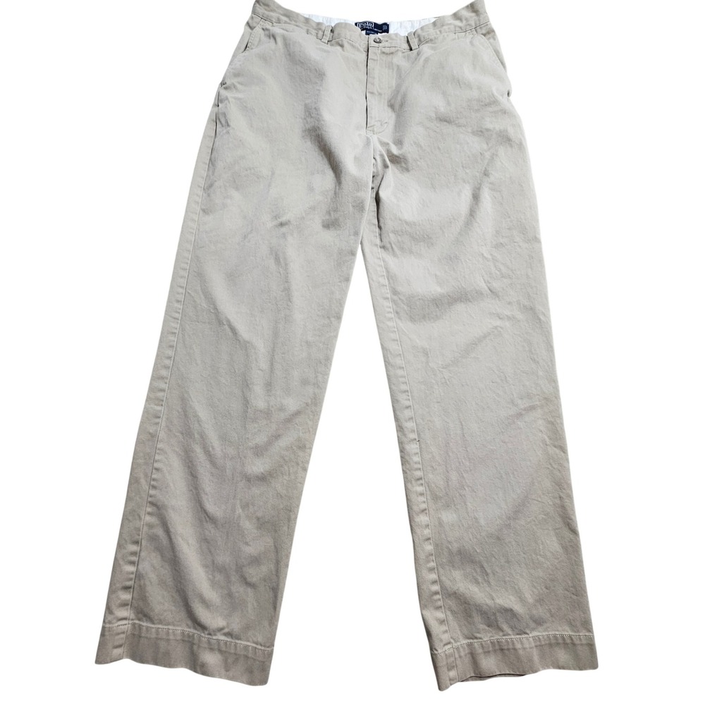 Polo Ralph Lauren Classic Chino Pant Men Fit 34x31 Khaki Tan Straight Leg Cotton